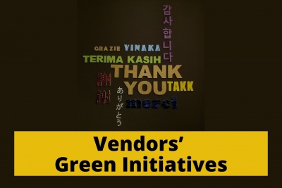Image shows a Thank you Sign in various languages